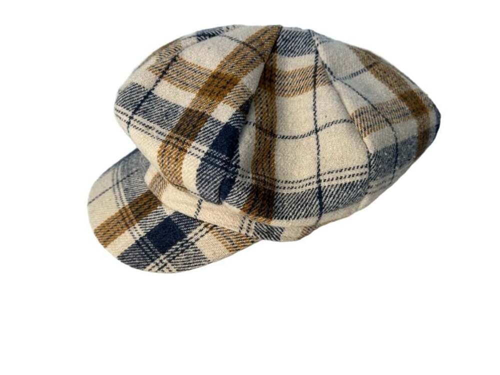 Marcus Adler New York Plaid Newsboy Baker Boy Cap Hat One Size